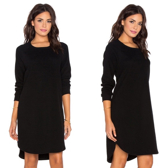 James Perse Brushed Jersey Raglan Dress - Picture 1 of 3